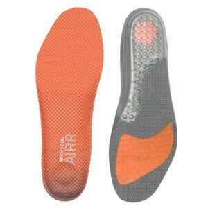 SofSole AIRR Perform  Men's Insoles - Orange and Gray size 9- 10.5